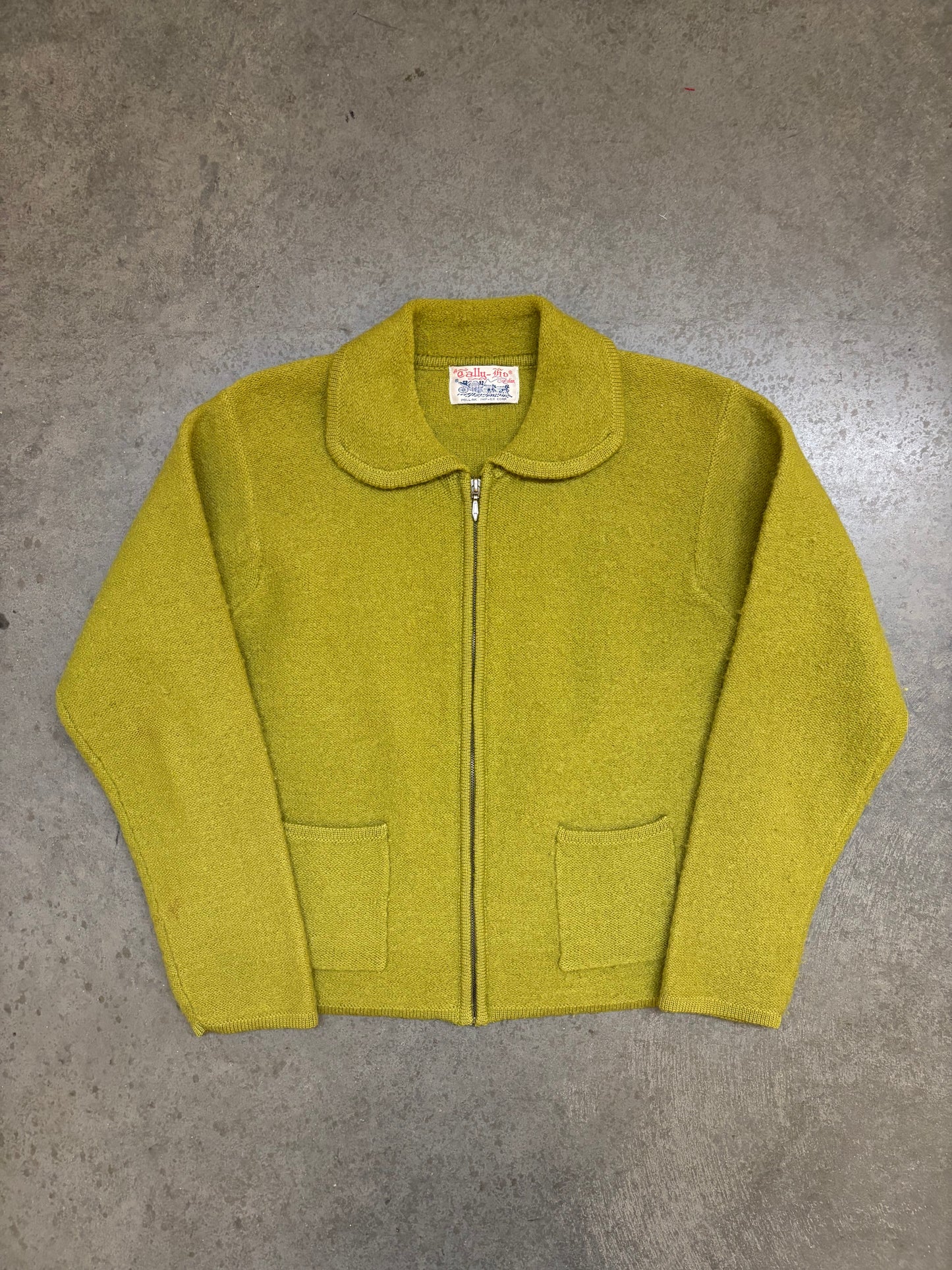 70s Cardigan Zip-Up - M