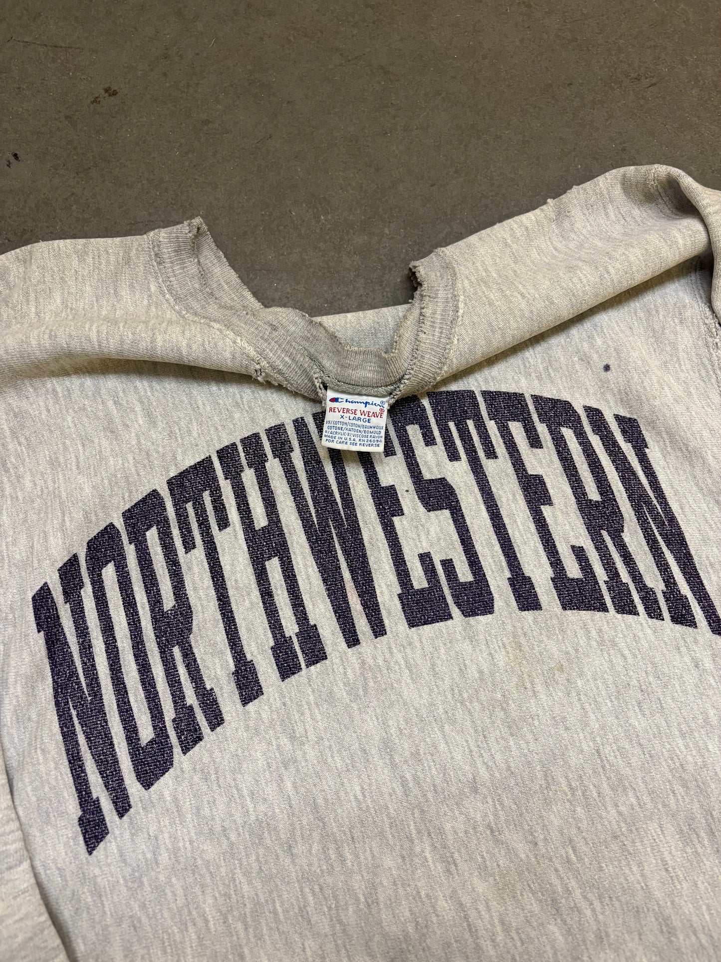 90s Champion Reverse Weave Northwestern - XL