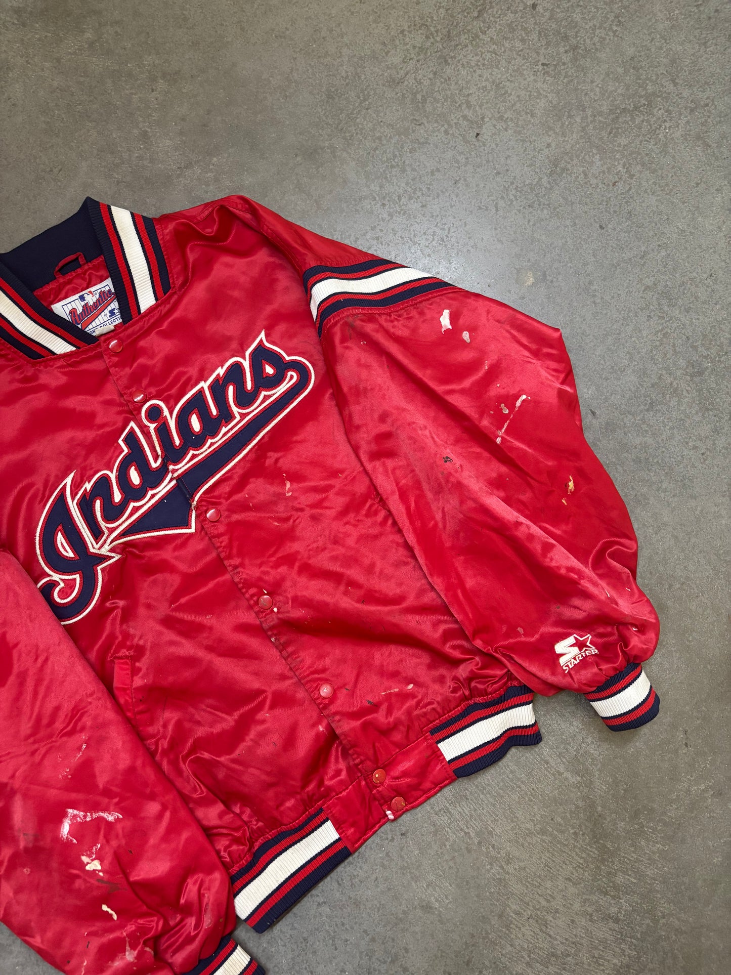2000s Cleveland Indians Starter Jacket - L
