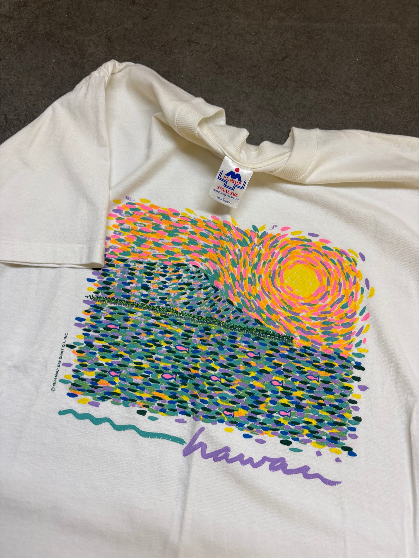 90s Hawaii Art Tee - L