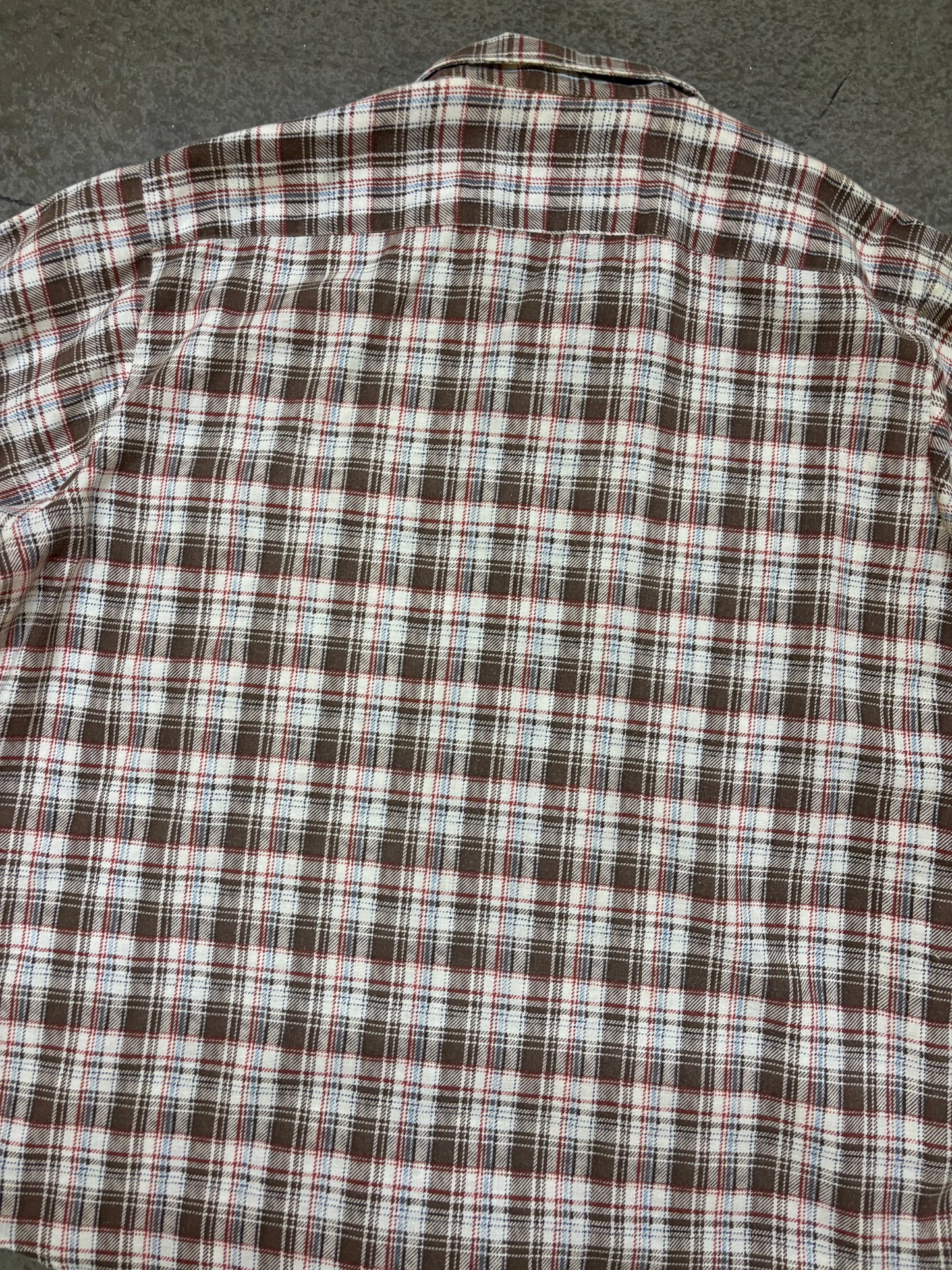 1980s Short Sleeve Flannel - XL