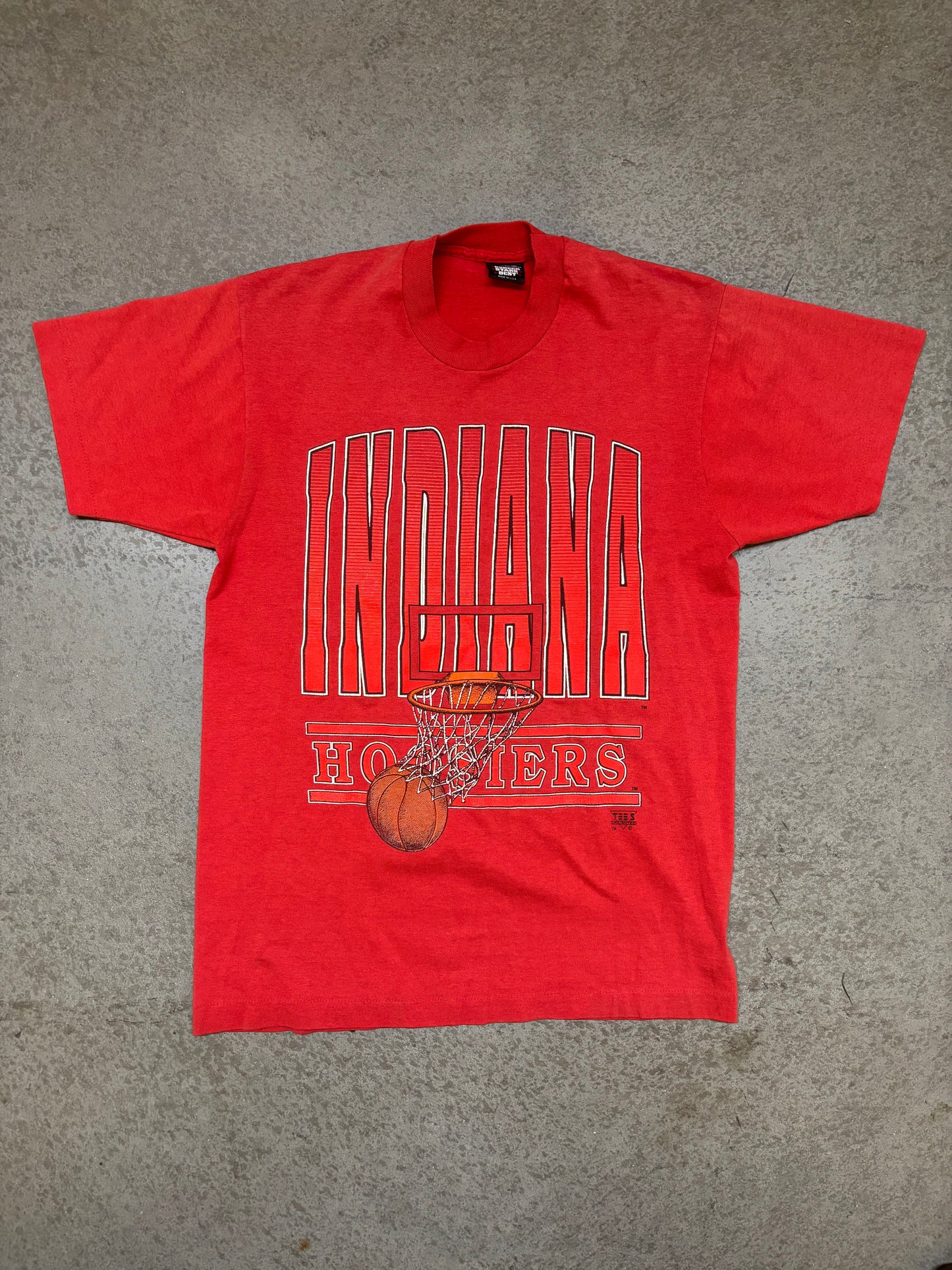 1987 Indiana University Basketball Tee - L