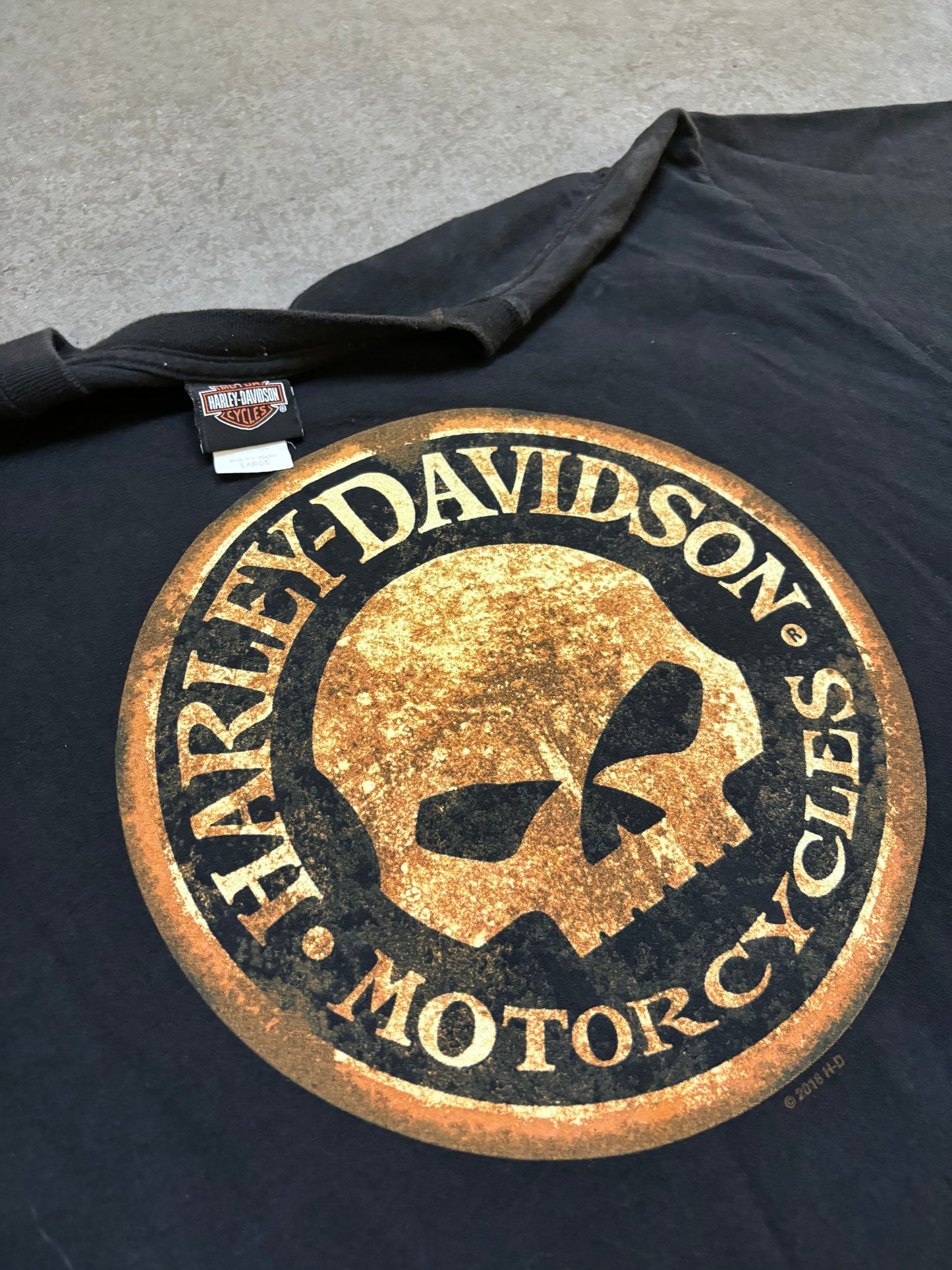 Harley Skull Tee - L