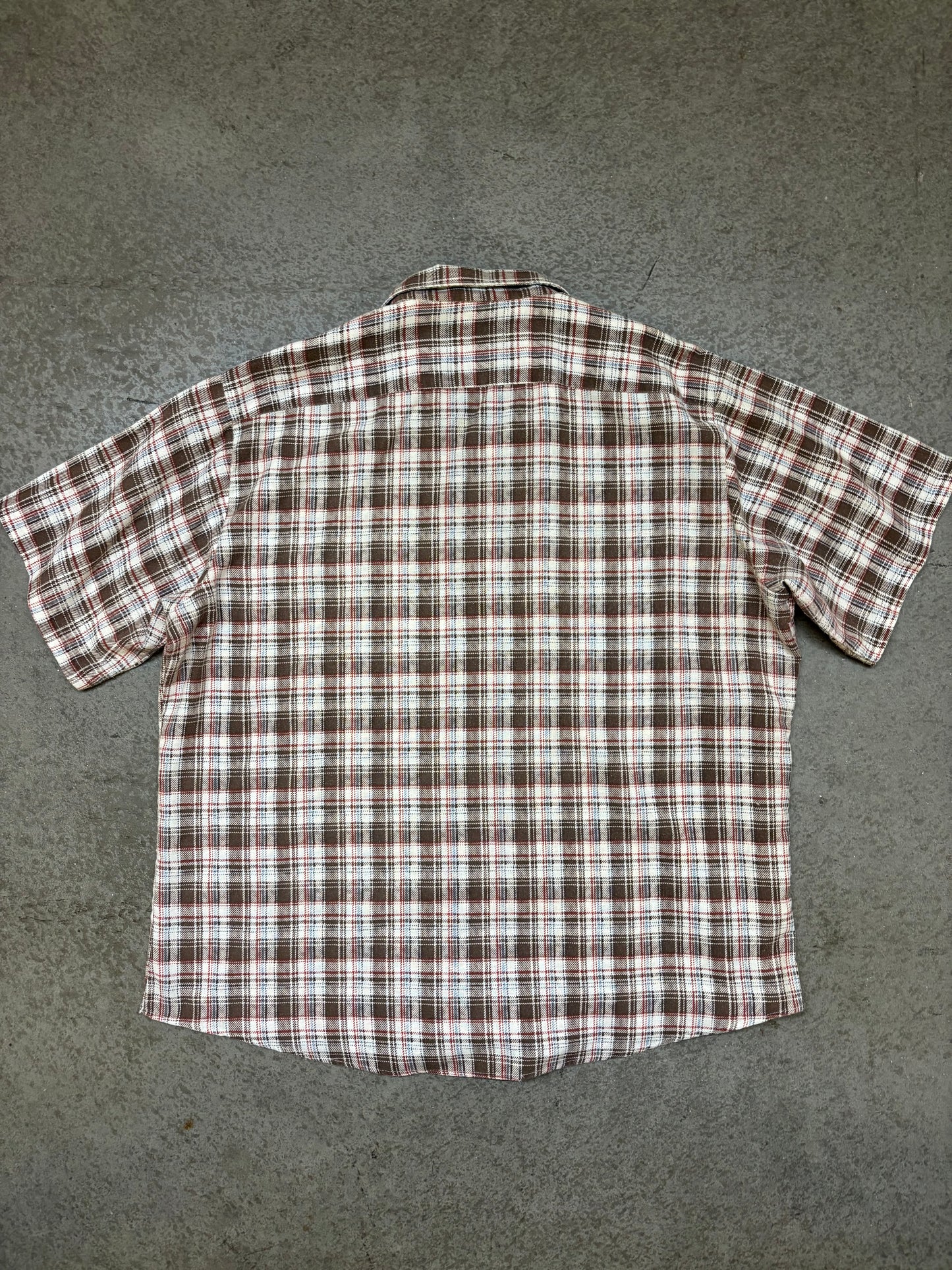 1980s Short Sleeve Flannel - XL