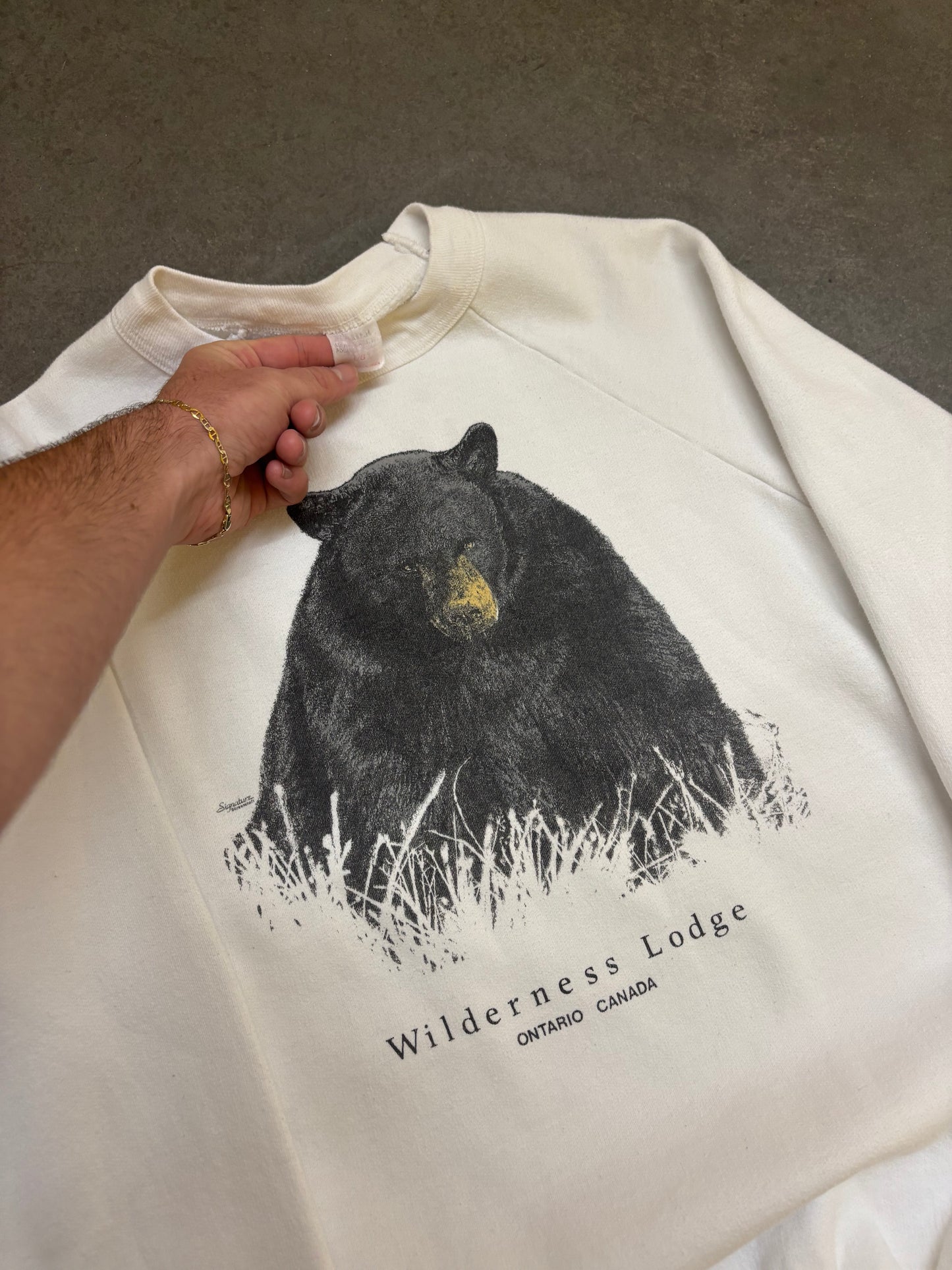 80s Bear Sweatshirt - L