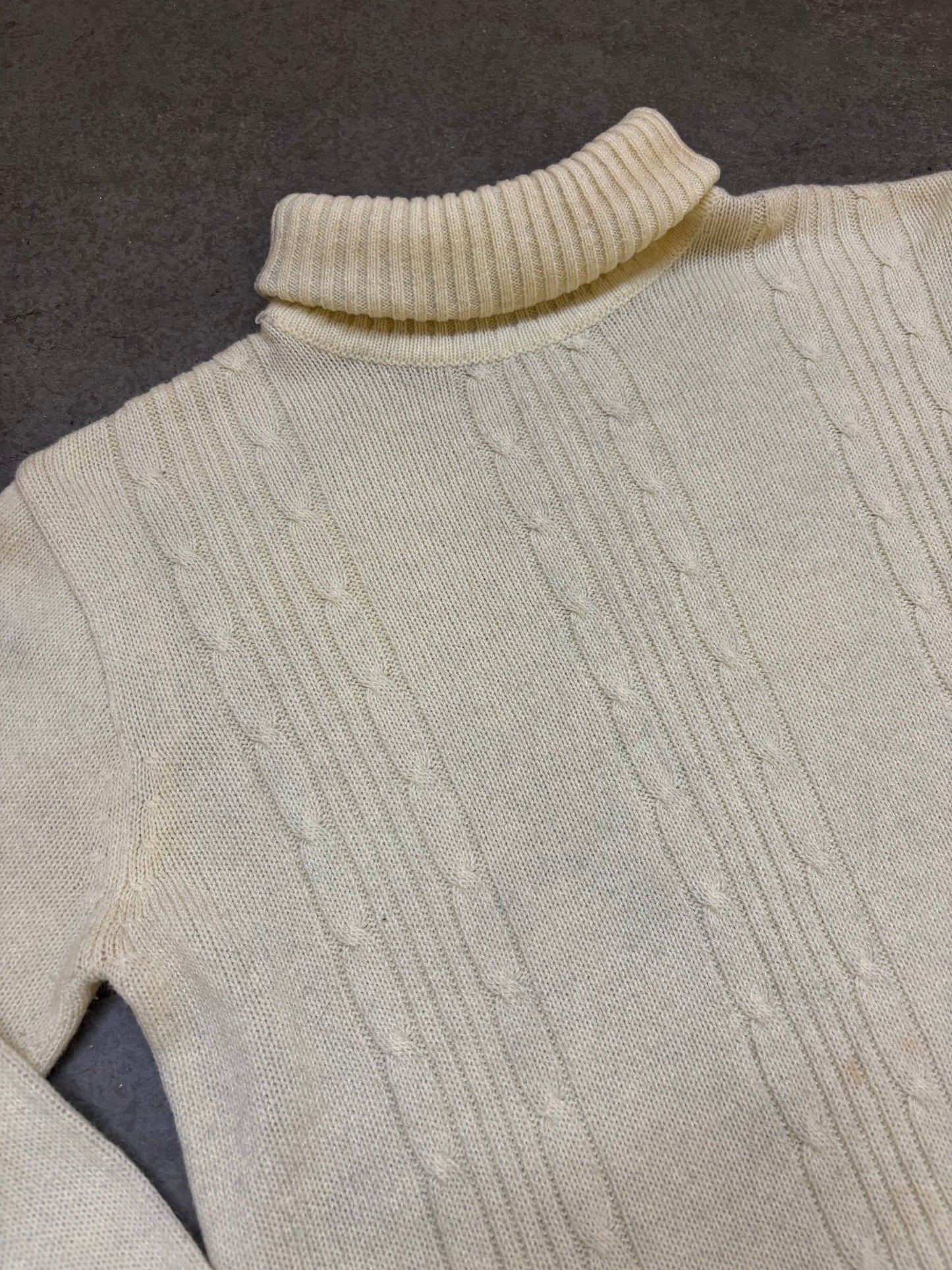 1950s Cable Knit Sweater - S