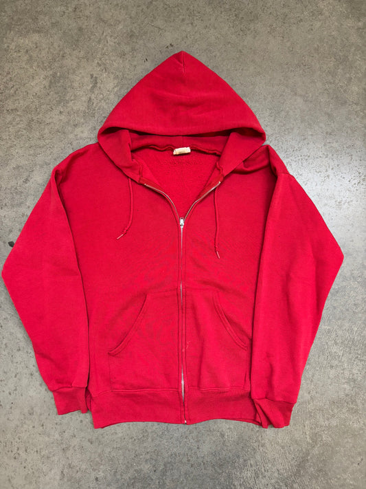90s Lee Zip Up Hoodie - L