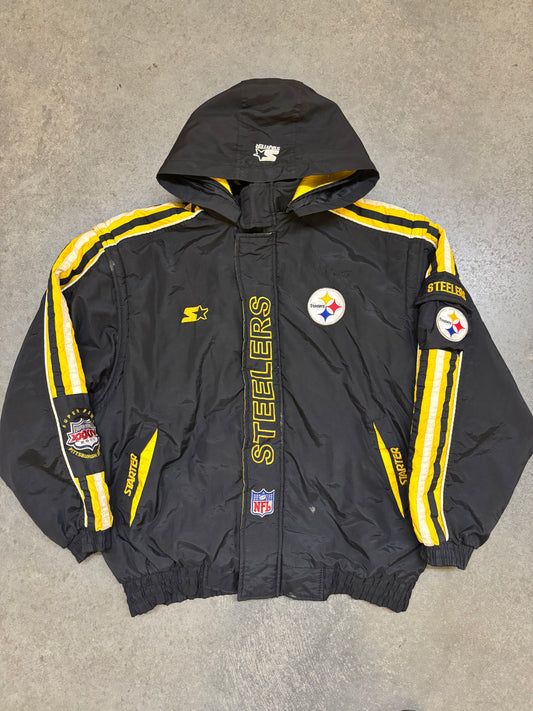 2000 Pittsburgh Steelers Starter Jacket - M