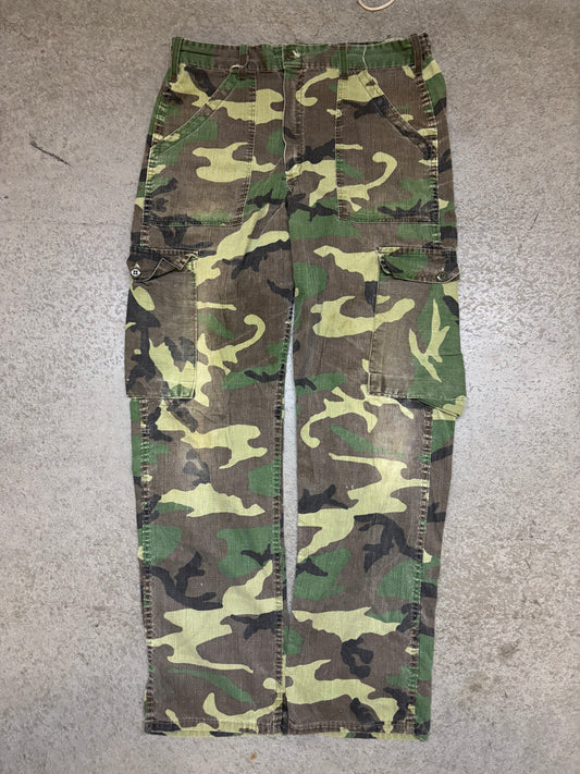 80s Camo Cargo Fatigues - 34x32