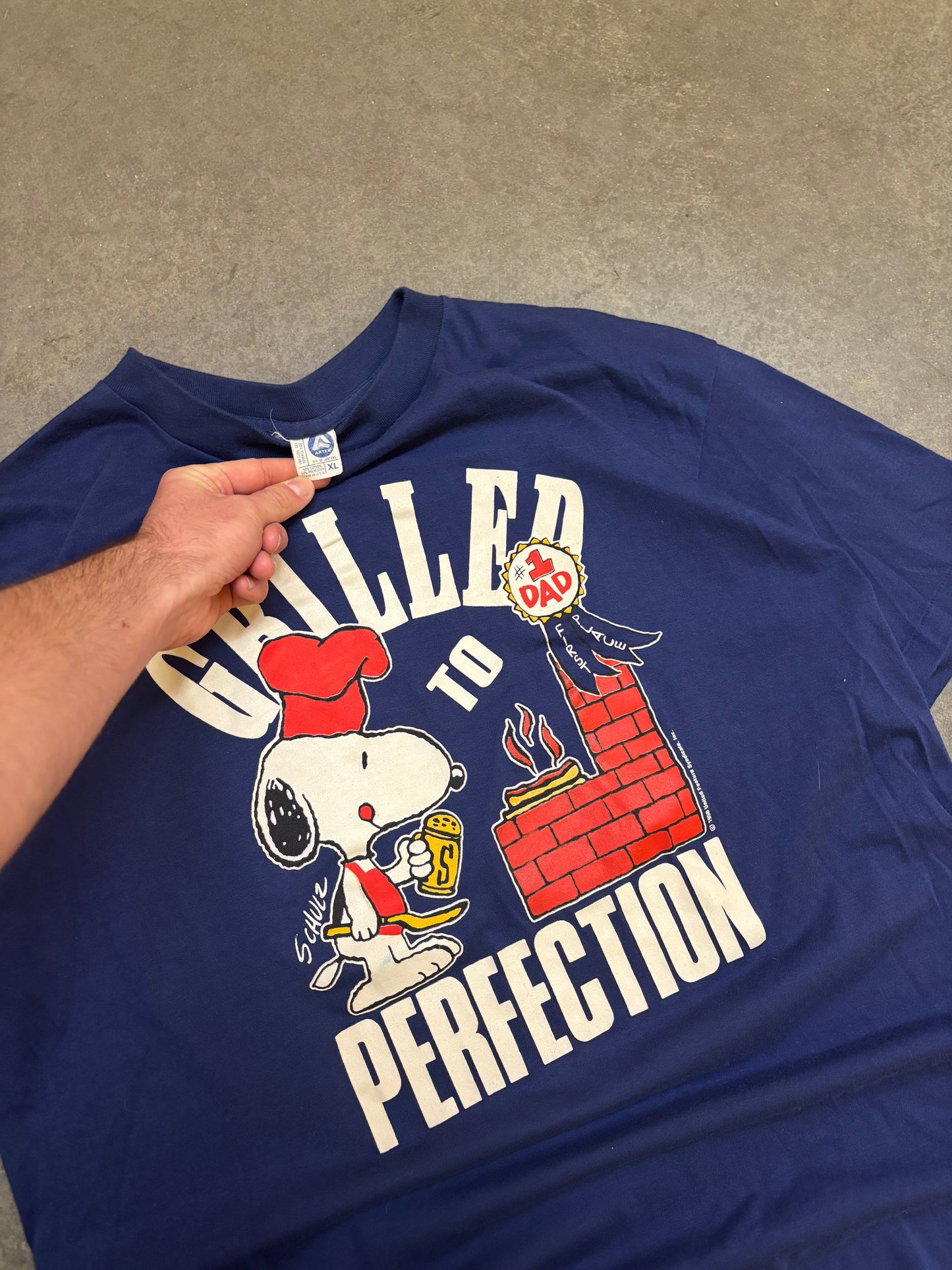 80s Snoopy "Grilled to Perfection" Tee - XL