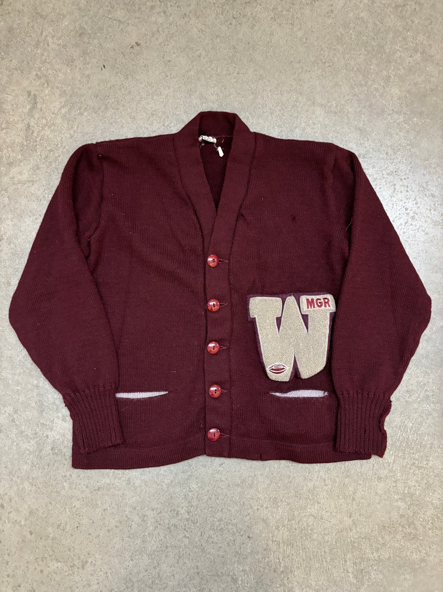 50s Varsity Cardigan - S