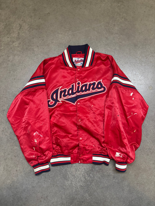 2000s Cleveland Indians Starter Jacket - L