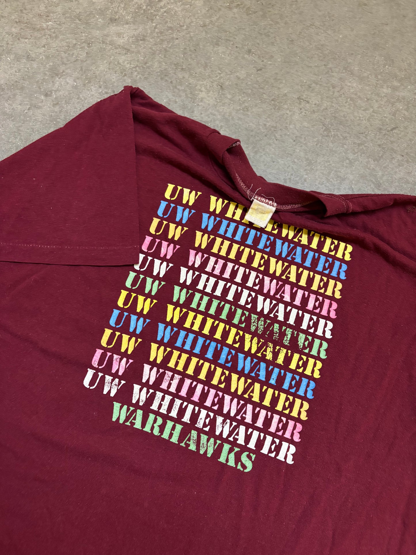 80s UW Whitewater Tee - L
