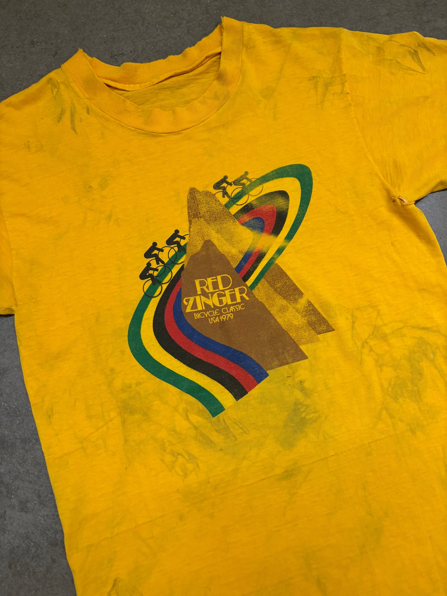 1970s Thrashed Red Zinger Tee - M