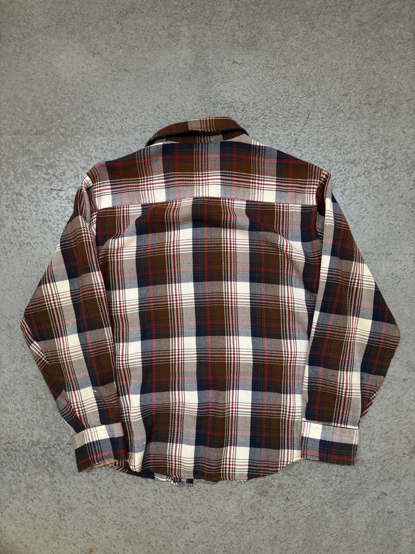 1980s Thrashed Sears Button Up - L