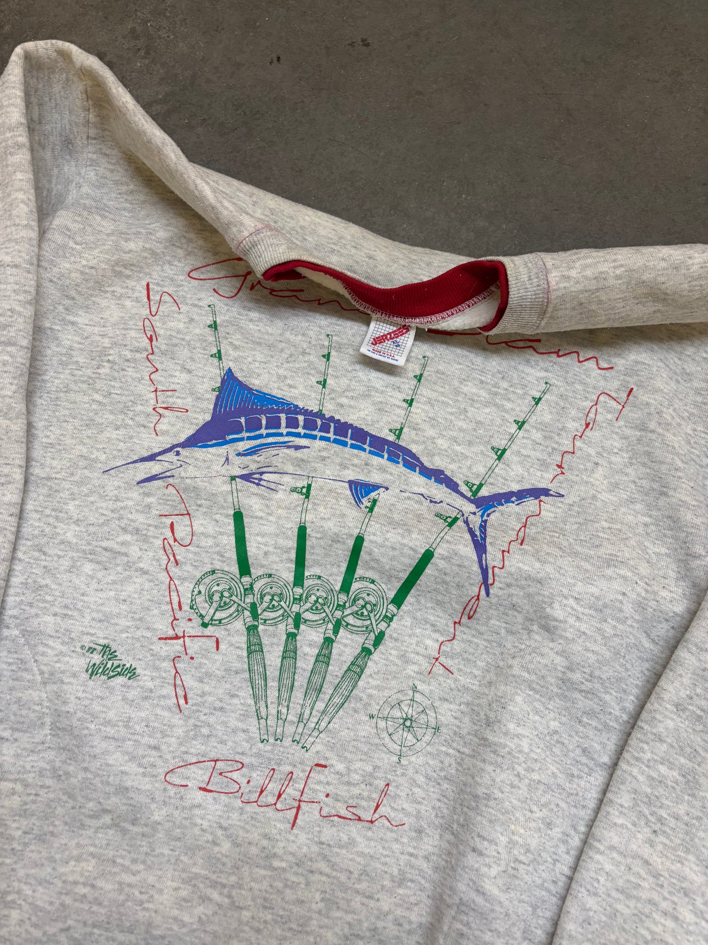 1980s Billfish Pocketed Crewneck - XL