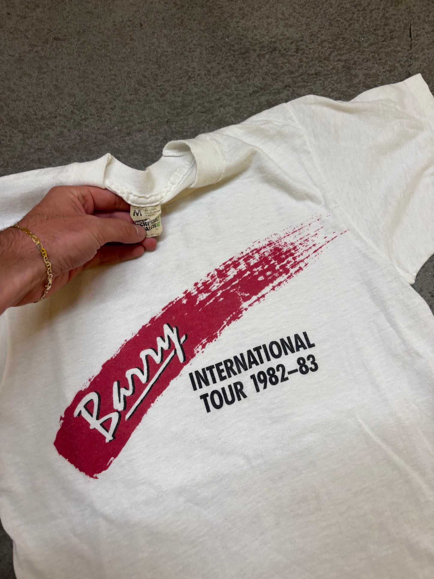Barry 1982-1983 International Tour Tee - M