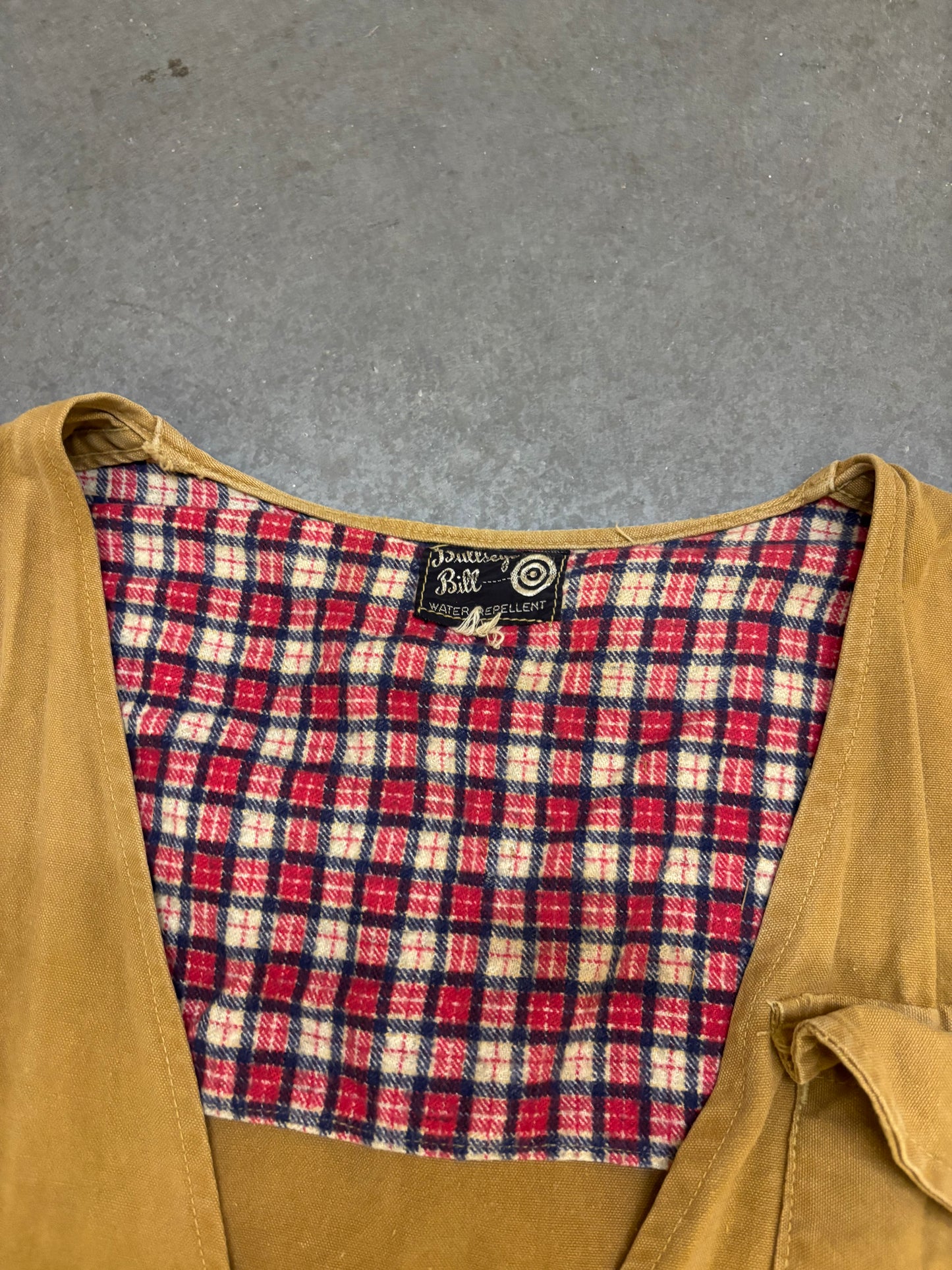 1940/50s Hunting Canvas Vest - L