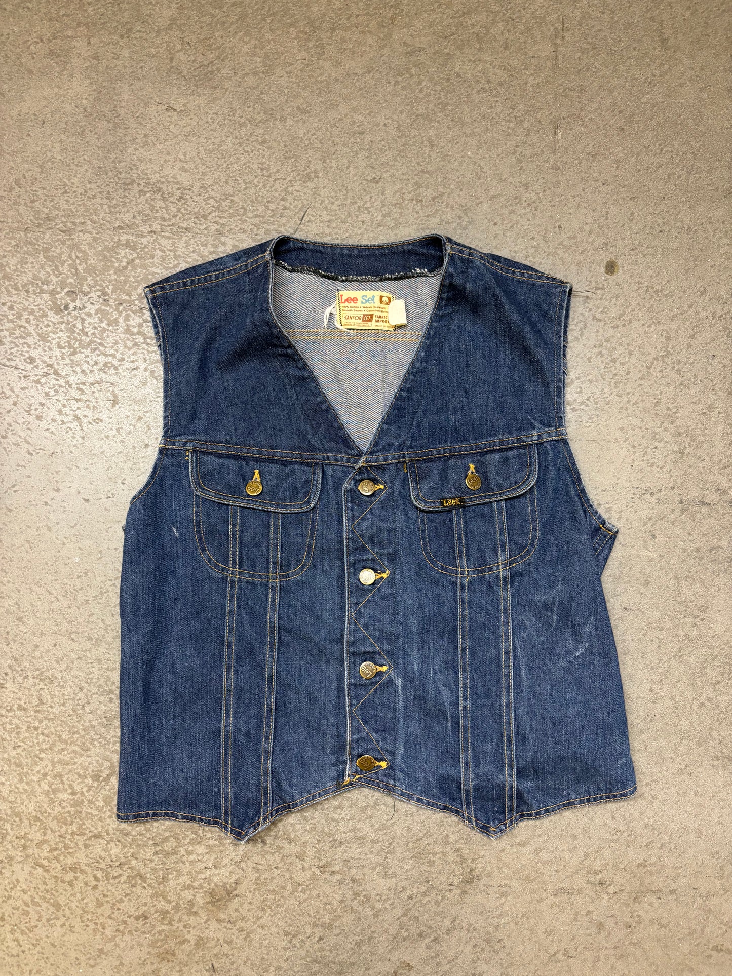 70/80s Lee Denim Vest - L