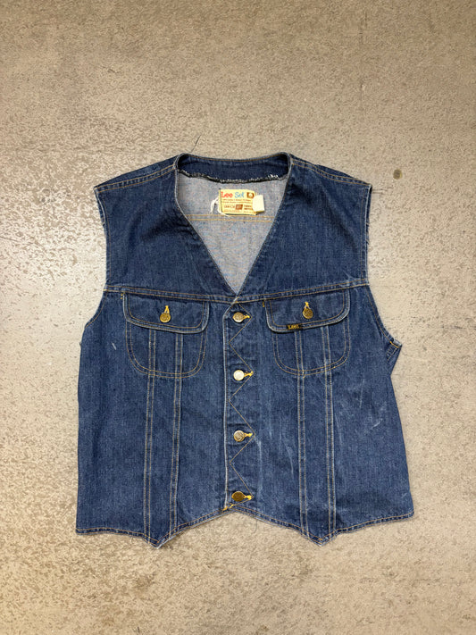 70/80s Lee Denim Vest - L