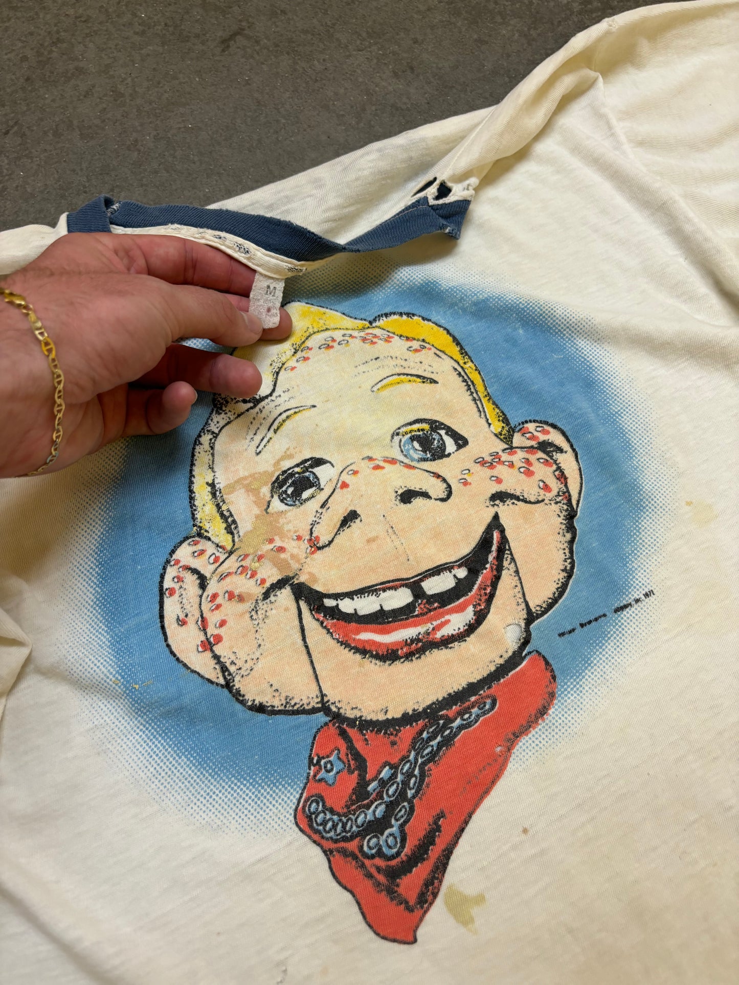 70s Howdy Doody Ringer Tee - S